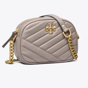 Tory Burch Kira Chevron Quilted Crossbody Bag with Gold Chain